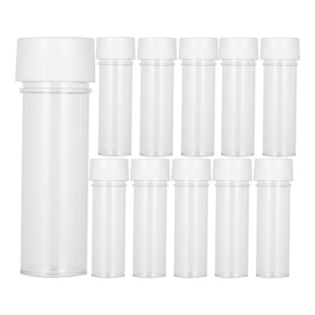 20 stk. Små Reagensglas Prøveglas Testglas Celler Væsker Glas med Låg 25 ml