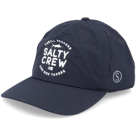 Salty Crew - Svart earflap Caps - Mullet 5 Panel Sunhat Black Ear Flap @ Hatstore
