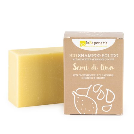 LA SAPONARIA Semi di Lino Shampoo solido 100g - Shampoo Delicato