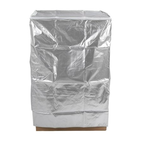 Vaskemaskine Cover Vandtæt Støvtæt Soltæt Lynlås Oxford Klud Sølvgrå Vaskeribeskyttelse til Hjemmekøkken