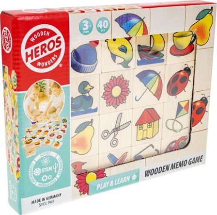 Memory i Trä - Lyreco - Skola och förskola - Lekmaterial - Spel - Från 3 - 4 år