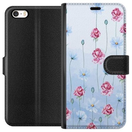 Yhteensopiva Lompakkokotelo Apple iPhone SE (2016) Petal Reverie Sky Blue