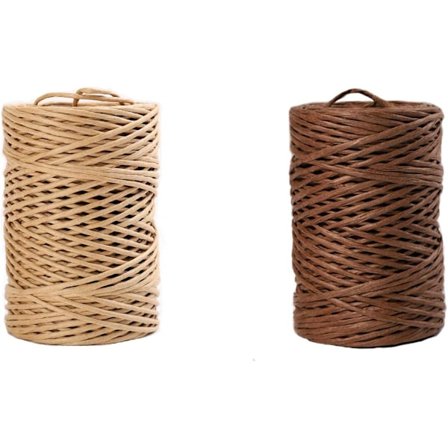 x 50m Papperssnöre, Järnrottingpapper Naturlig Tråd Papper Makramé