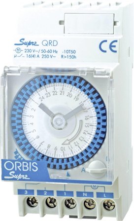 Sunwind Orbis Supra QRS Kopplingsur analogt, 230 V/AC, Strömbrytare & vägguttag