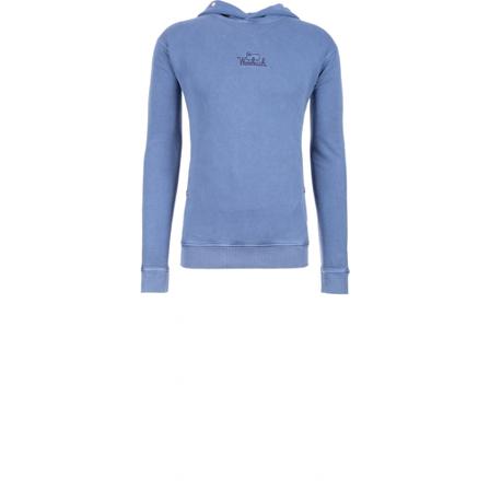 Woolrich, Blue Hooded Pullover Blauw, Heren, Maat:XL