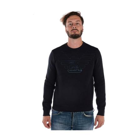 Emporio Armani, Sweatshirt Blauw, Heren, Maat:XL