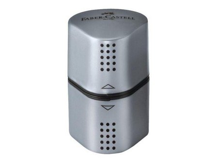 FABER-CASTELL Blyantspisser FC Grip 2001 sølv