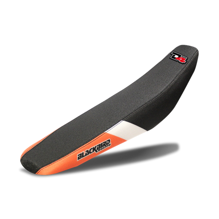 Blackbird Dream 4 Sadelöverdrag Orange-Svart-Vit - KTM 450 XC-F 2019-2022
