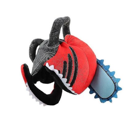 Anime Chainsaw Man Hjelm Pochita Cosplay Prop Plysdukke Pude Motorsav Hoved Halloween Kostume Maskerade Fest Julegave