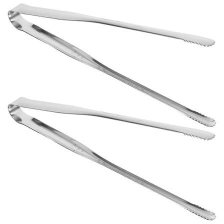 2 stk. grilltænger i japansk stil, rustfrit stål, bøftænger, madklemmer [D]