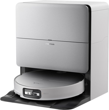 Roborock Saros 20 Sonic Complete White - Tunn robotdammsugare med vibrerande mopp