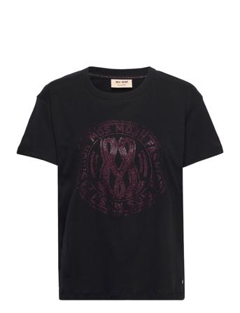 Leah Holi O-Ss Tee Black MOS MOSH