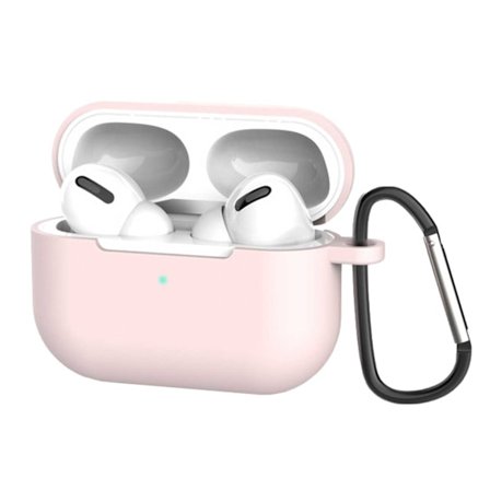 Apple AirPods Pro Case Bærekraftig beskyttelsesveske Silikon rosa