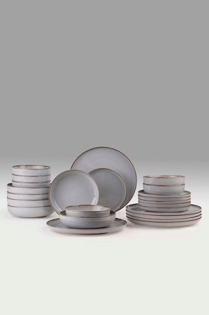 Hermia - Middagsuppsättning (24 delar) Mason - Grå - Serviser - Från Homeroom