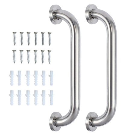 2024, 2 kpl 30 cm:n suihkukahva ruostumattomasta teräksestä, kylpyammeen kahva, pyyhekuivain, suihkukahva, seinään kiinnitettävä turvakahva