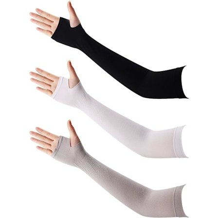 Arm Sleeves, 3 par UV-beskyttende kølende arm sleeves til kvinder og mænd, sommer solbeskyttende arm sleeves*QN