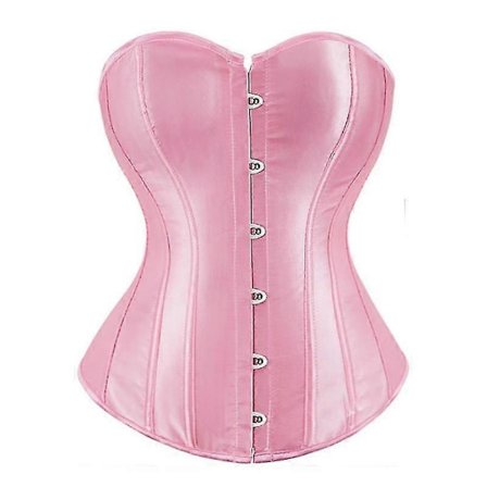 {xjxj} Mimigo Dame Bustier Korsett Topp Sexy Undertøyssett Svart Sateng Midjeformer - XL