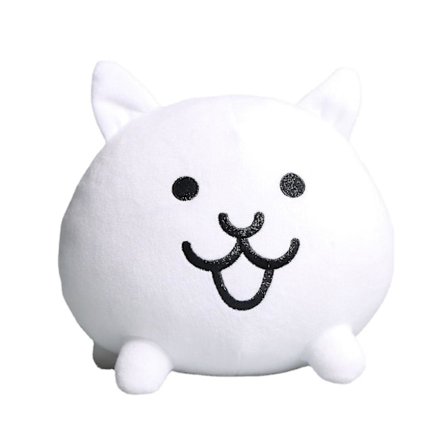 The Battle Cats Plys Battle Cat Spil Perifer Figur, Hvid Battle Cat Spil Plys Legetøj Til Børn Fans Samling Gave