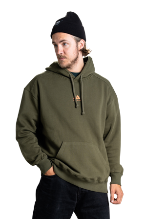 Sweat à Capuche Jethwear Mountains Vert/Orange M