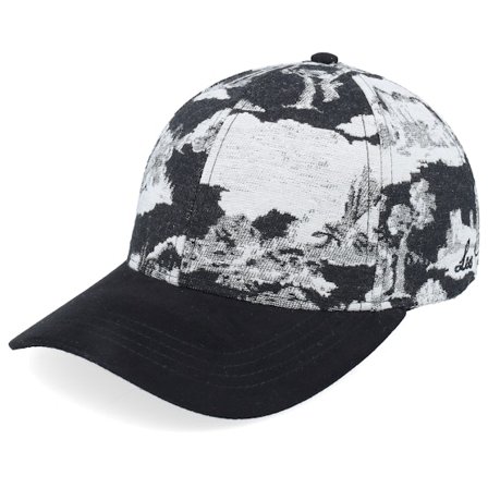 Les Deux - Preto adjustable Boné - Jacquard Baseball Cap White/Black Adjustable @ Hatstore