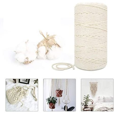 3mm x 100m Lanka DIY-askartelupuuvillalanka