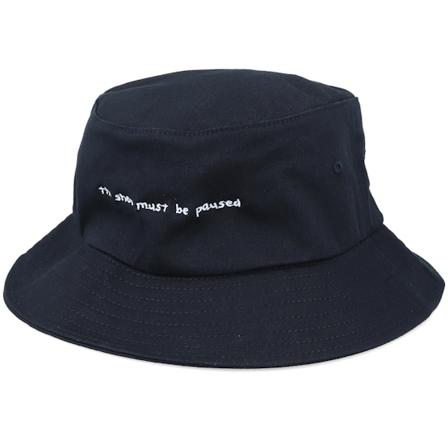 Fair - Zwart bucket Hoed - Show Must Be Paused Black Bucket @ Hatstore