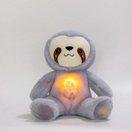 Kawaii Breathing Sloth Plysh Toy Bebis Lugnande Bear Doll