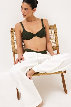 NA-KD Bikinibh med breda band - Bikini - Grön - EU 80B