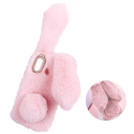 Fluffy Rabbit Samsung Galaxy A20e skal - Rosa