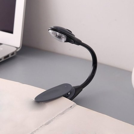 Clip On Lampebok Lys GRÅ