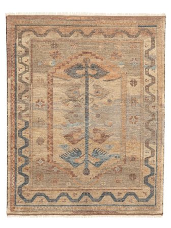 Oriental Oushak Indo Rug 243X303 Brown/Orange Wool, India