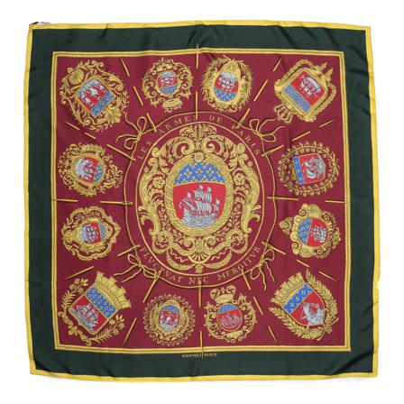 Hermès Vintage, Pre-owned Scarf Groen, Dames, Maat:ONE Size