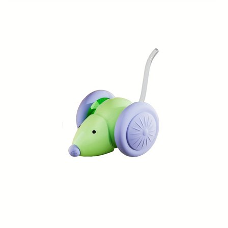 Et elektrisk muselegetøj til katte, der underholder og hjælper killinger med at bruge energi, med en automatisk drillepind og forhindringsundgåelse.