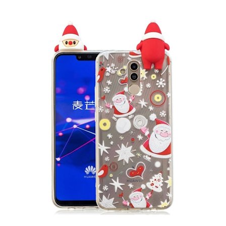 Huawei Mate 20 Lite julmönstrat fodral - Jultomten Och Stjärnor