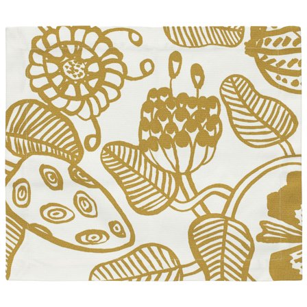 Marimekko Tiara Dækkeserviet 35×40 cm, hvid/guld - Hvid / guld | KitchenOne