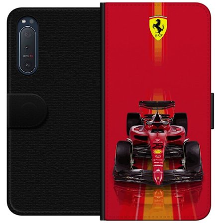 Kompatibelt Plånboksfodral till Sony Sony Xperia 5 II Ferrari Formel 1-bil i ikonisk röd design med sportig precision