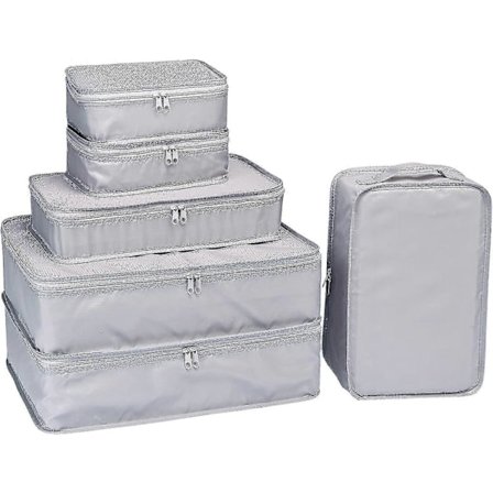 6 pakkauskuutiota - Matkajärjestäjä (harmaa)