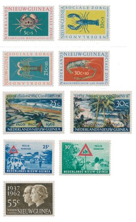 Hollandsk Ny Guinea 1962 - NVPH 73-81 - Postfrisk