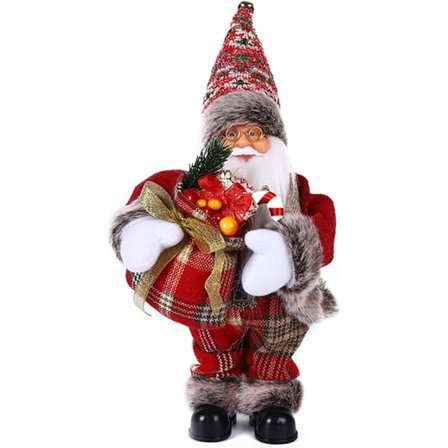 Elektrisk Julemand, Syngende og Dansende Musikalsk Julemand Dukke Legetøj, Klassisk Julemand