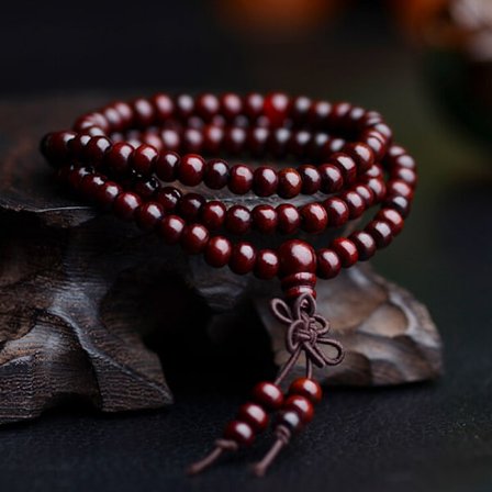 Sandeltræ Tibetansk Buddhisme Mala Sandal Bønneperler 108 perler