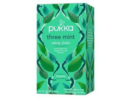 PUKKA Te Örtte Three Mint 20/fp - Lyreco - Kök och servering - Kaffe och te - Te