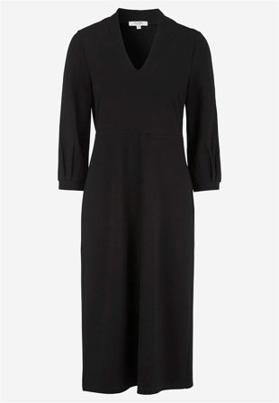 Cellbes of Sweden - Elegant, v-halset Jersey-kjole Lisa i svart for damer i størrelse 46/48
