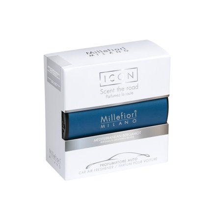 Millefiori Milano Car Air Freshener Icon Mediterranean Bergamot - Classic 1pz - Profumo per Automobile