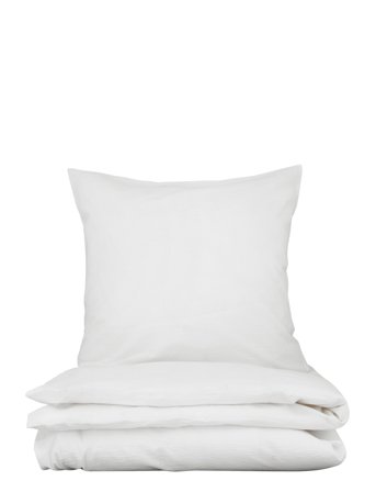 Engholm Textiles Emma Seersucker - White - 140X220CM;60X63CM