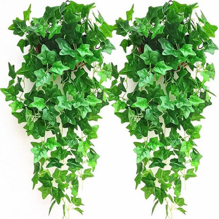 2 Konstgjorda Murgröna Växter Balkong Bröllop Vägg Hem Trädgård Dekoration