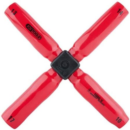 Korsnyckel Ks tools Isolerad dubbelnyckel, 10x13x14x17 mm