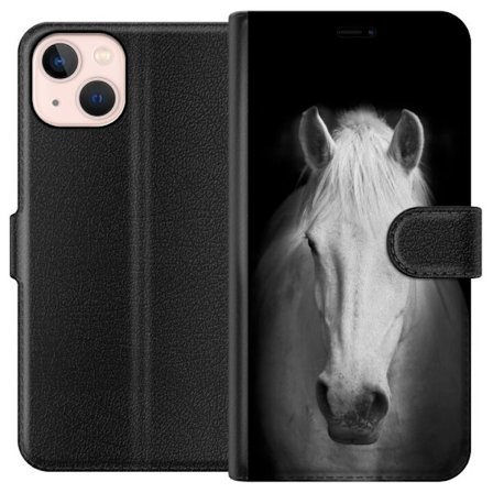 Kompatibelt Lommeboketui til Apple Apple iPhone 13 Hvit Hest