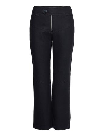 Rodebjer Everly Wool Bukser Med Rette Ben Blå RODEBJER