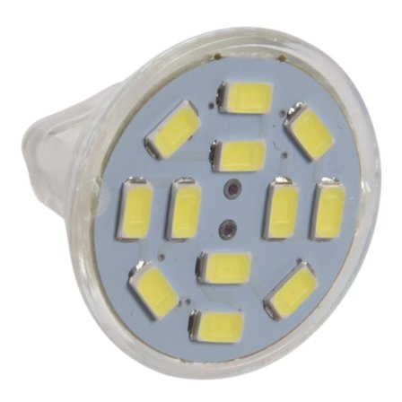 6w Gu4(mr11) Led Spotlight Mr11 12 Smd 5730 570 Dc 12, Vit (Wrap Around)