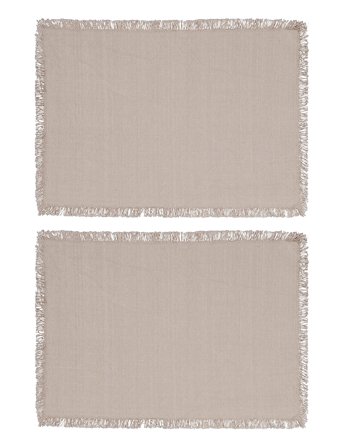 Noble House Place Mat Anders 2-P - Beige - 30X45CM